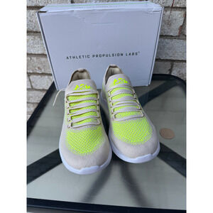 APL Women's Sneakers Techloom Breeze (Neon Yellow/Beige) Size 8.5
